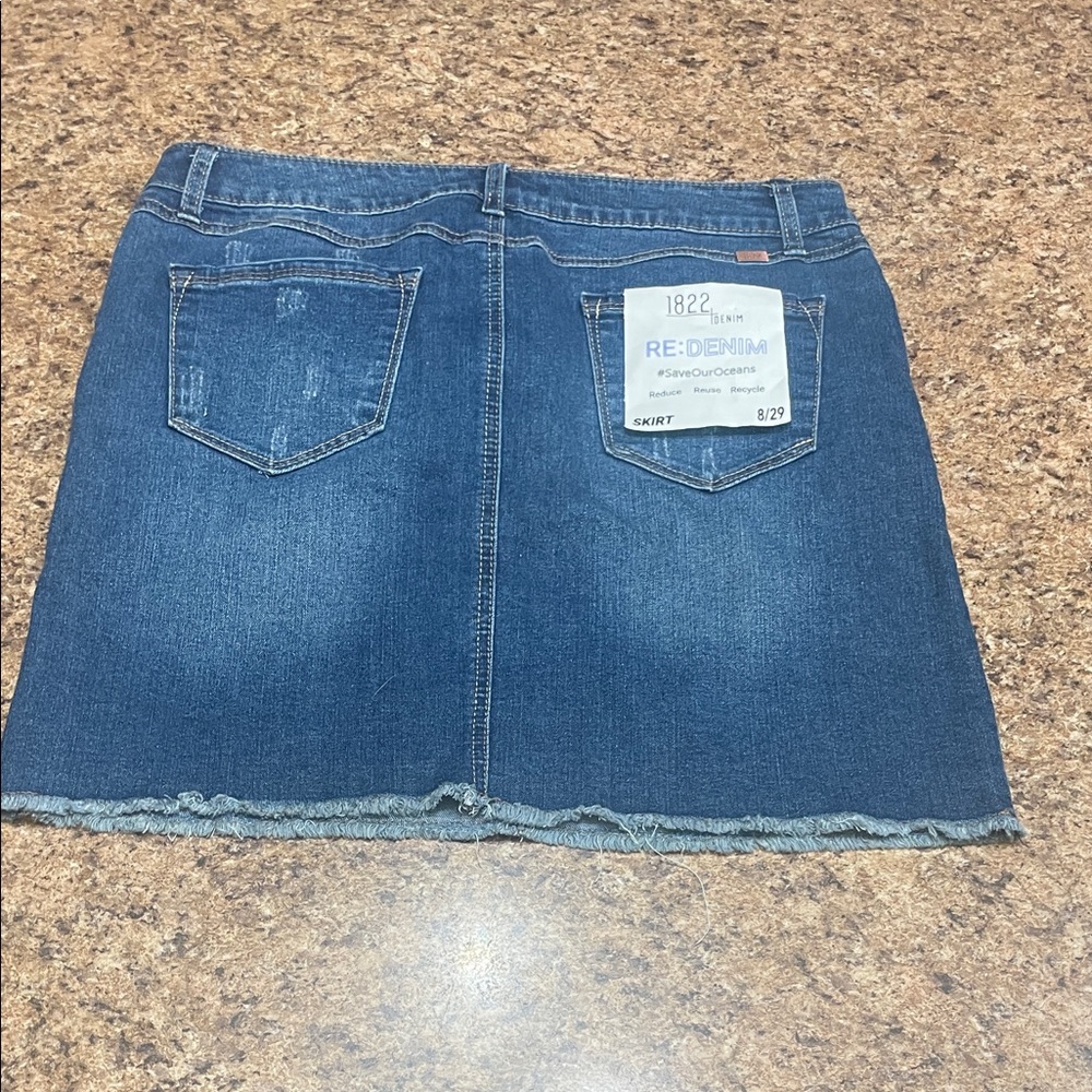 NWT 1822 Denim Classic Blue Mini Skirt 8 29